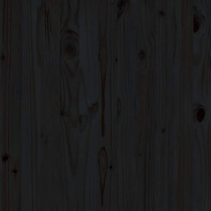 Garten-Mittelsofa Schwarz Massivholz Kiefer