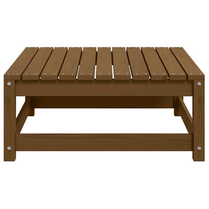 Gartenhocker 70x70x30 cm Honigbraun Massivholz Kiefer