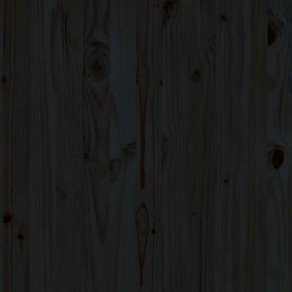 Garten-Mittelsofas 2 Stk. Schwarz Kiefer Massivholz