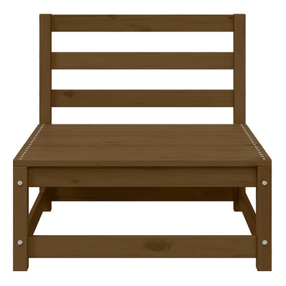 2-tlg. Garten-Lounge-Set Honigbraun Massivholz Kiefer