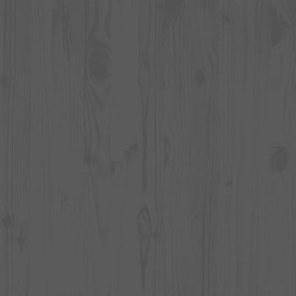 2-tlg. Garten-Lounge-Set Grau Kiefer Massivholz