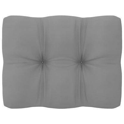 Garten-Ecksofa mit Grauen Kissen Massivholz Kiefer