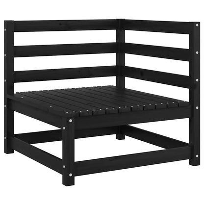 Garten-Ecksofa mit Kissen Massivholz Kiefer