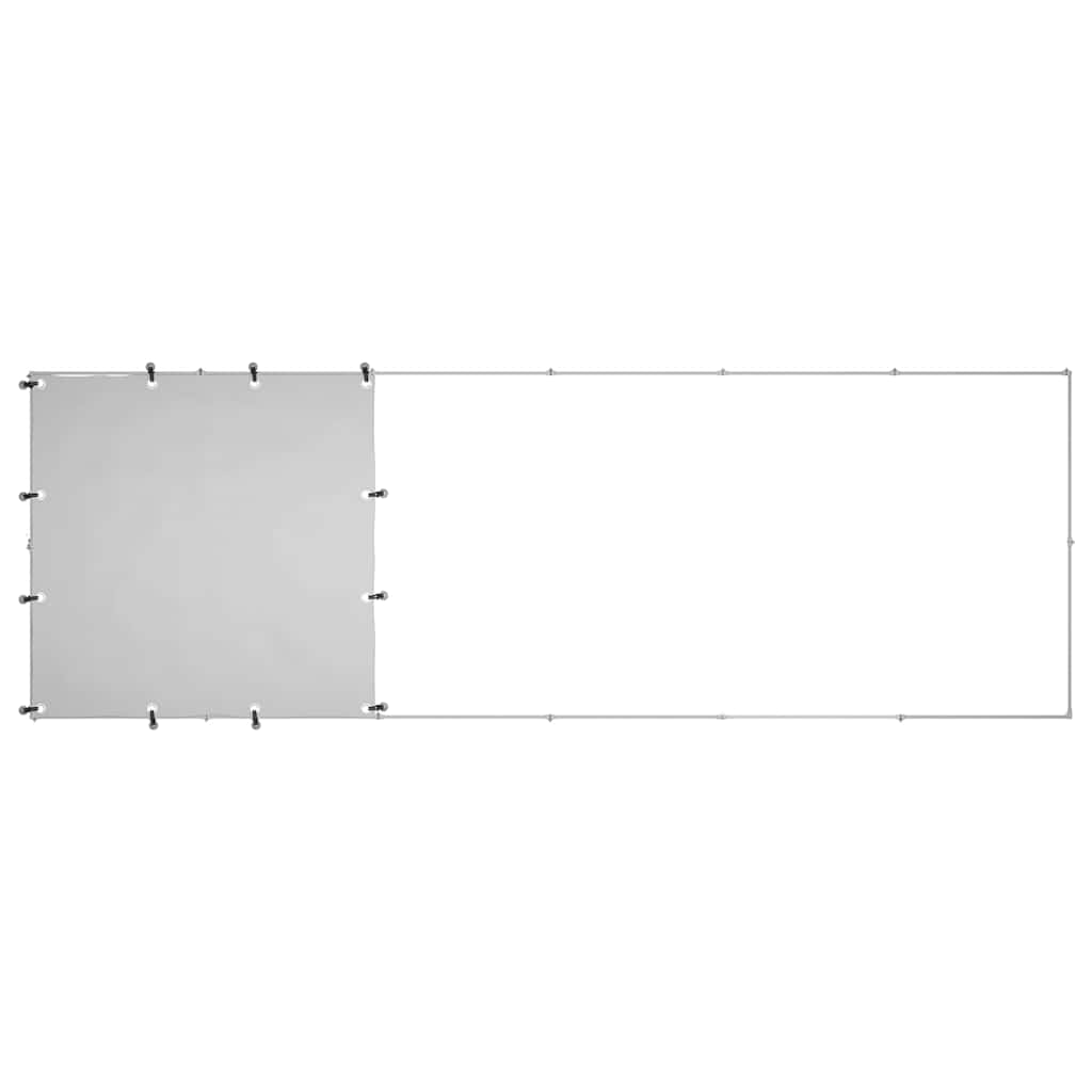 Hundezwinger Silbern 330x110x110 cm Stahl