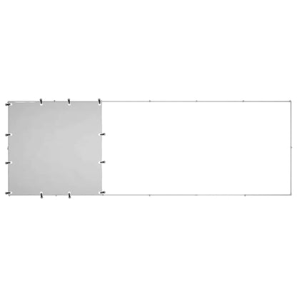 Hundezwinger Silbern 330x110x110 cm Stahl