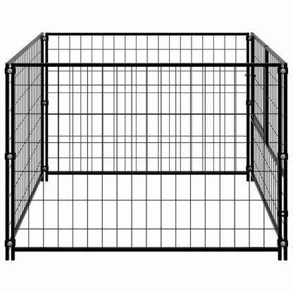 Hundezwinger Schwarz 100x100x70 cm Stahl