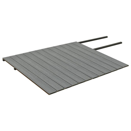WPC Terrassendielen mit Zubehör Braun und Grau 30 m² 4 m