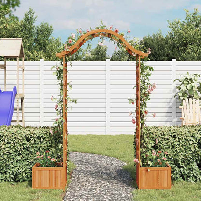 Garten-Pergola mit Blumenkasten Massivholz Tanne
