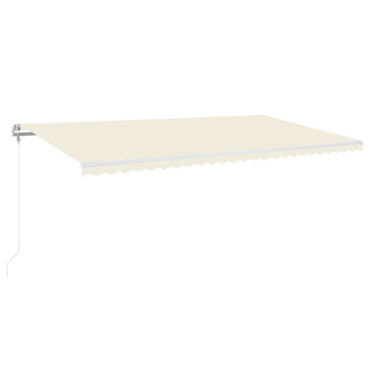Automatische Markise mit LED & Windsensor 600x350 cm Creme