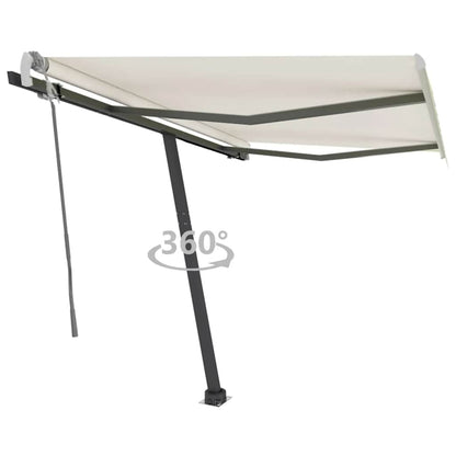 Standmarkise Manuell Einziehbar 350x250 cm Creme
