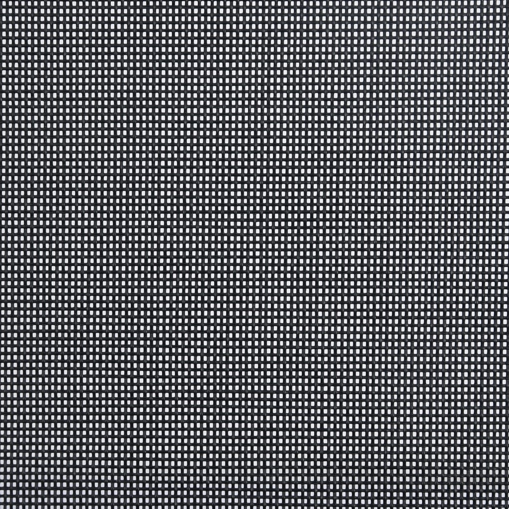 3-tlg. Bistro-Set Aluminium und Textilene Silbern