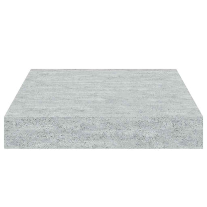Schweberegale 2 Stk. Betongrau 23x23,5x3,8 cm MDF