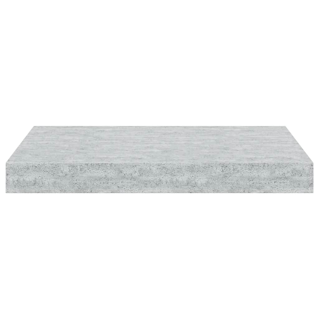 Schweberegale 2 Stk. Betongrau 40x23x3,8 cm MDF