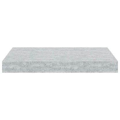 Schweberegale 2 Stk. Betongrau 40x23x3,8 cm MDF