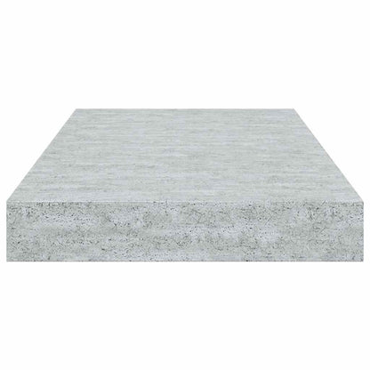 Schweberegale 2 Stk. Betongrau 40x23x3,8 cm MDF