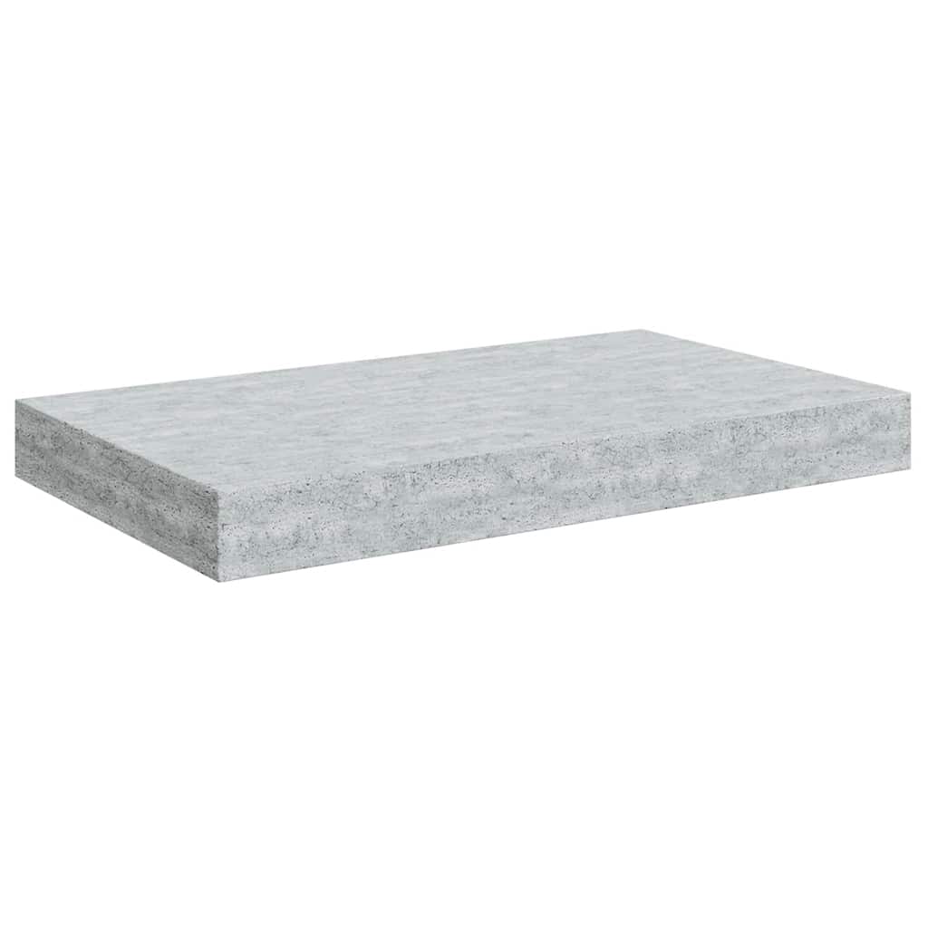 Schweberegale 4 Stk. Betongrau 40x23x3,8 cm MDF