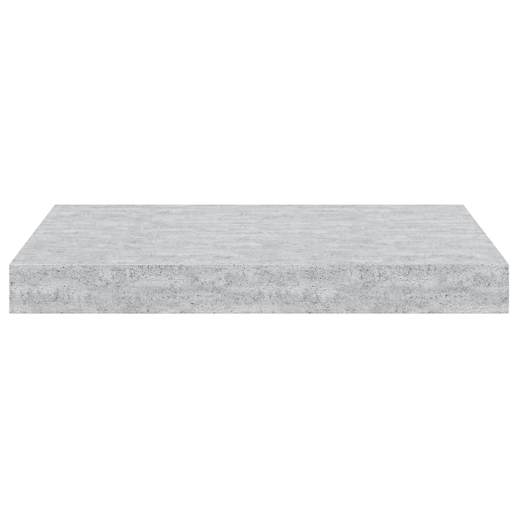 Schweberegale 4 Stk. Betongrau 40x23x3,8 cm MDF