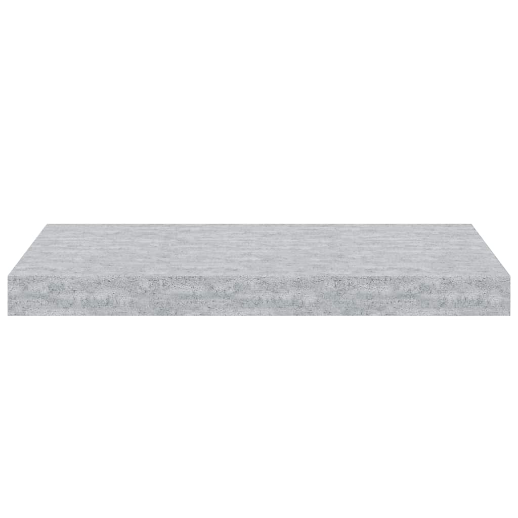 Schweberegale 4 Stk. Betongrau 50x23x3,8 cm MDF