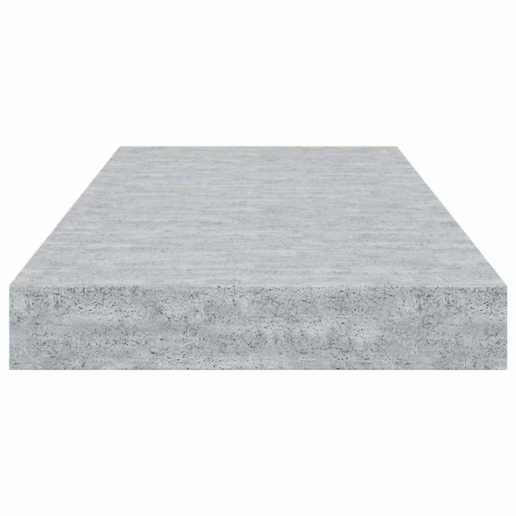 Schweberegale 4 Stk. Betongrau 50x23x3,8 cm MDF