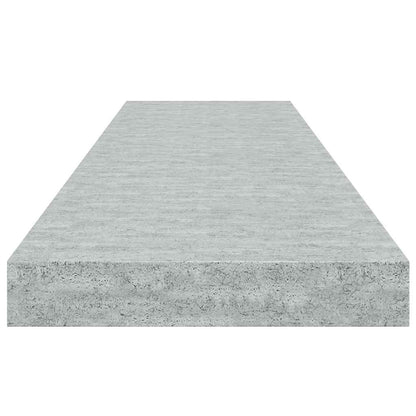 Schweberegale 4 Stk. Betongrau 90x23,5x3,8 cm MDF