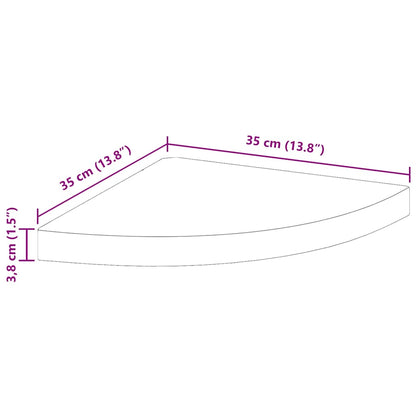 Eck-Schweberegal Betongrau 35x35x3,8 cm MDF