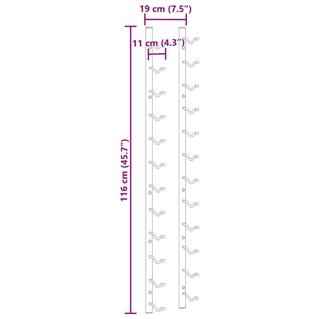 Wandregale 4 Stk. Betongrau 60x9x3 cm