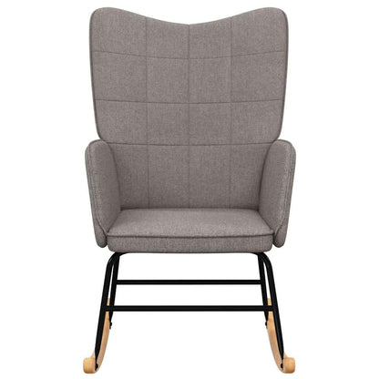 Schaukelstuhl Taupe Stoff