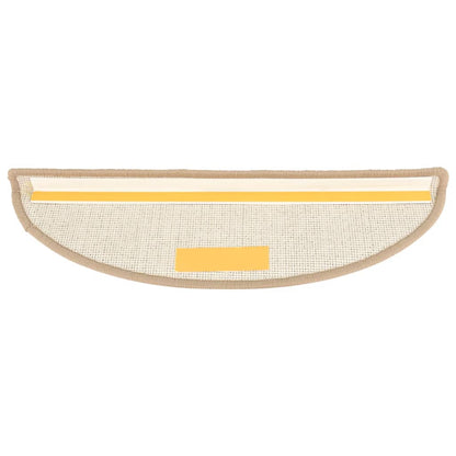 Stufenmatten 15 Stk. 56x17x3 cm Braun Halbrund