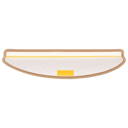 Stufenmatten 15 Stk. 65x21x4 cm Hellbraun Halbrund Groß