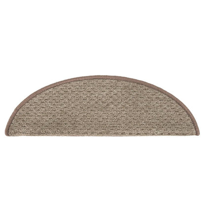 Treppenmatten 15 Stk. Braun 65x21x4 cm