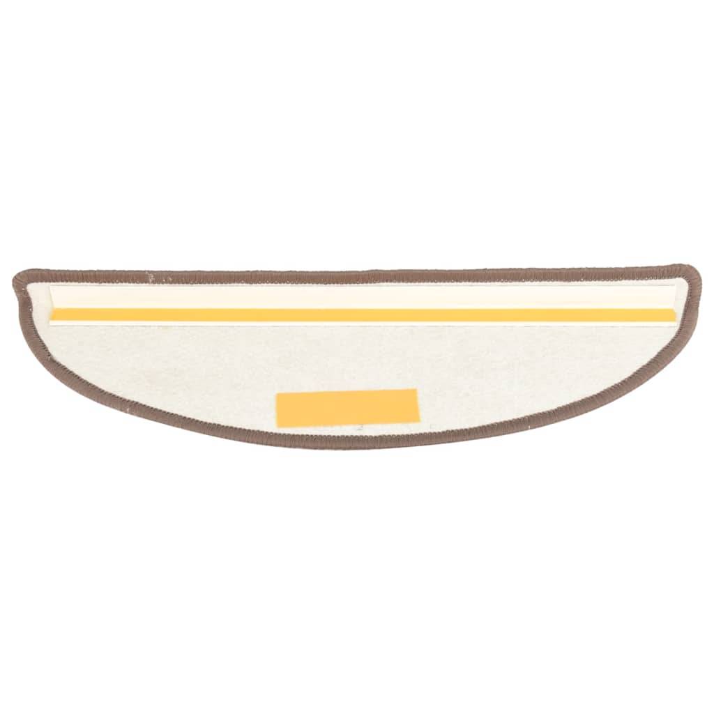 Treppenmatten 15 Stk. Braun 65x21x4 cm
