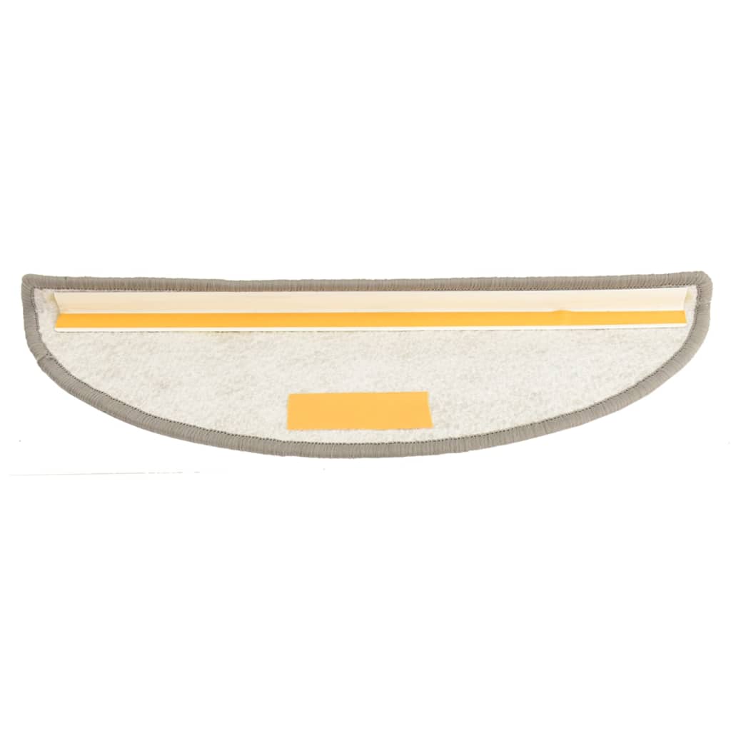 Treppenmatten 15 Stk. Hellgrau 56x17x3 cm