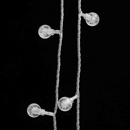 Lichterkette Kugeln 20 m 200 LED Warmweiß 8 Funktionen