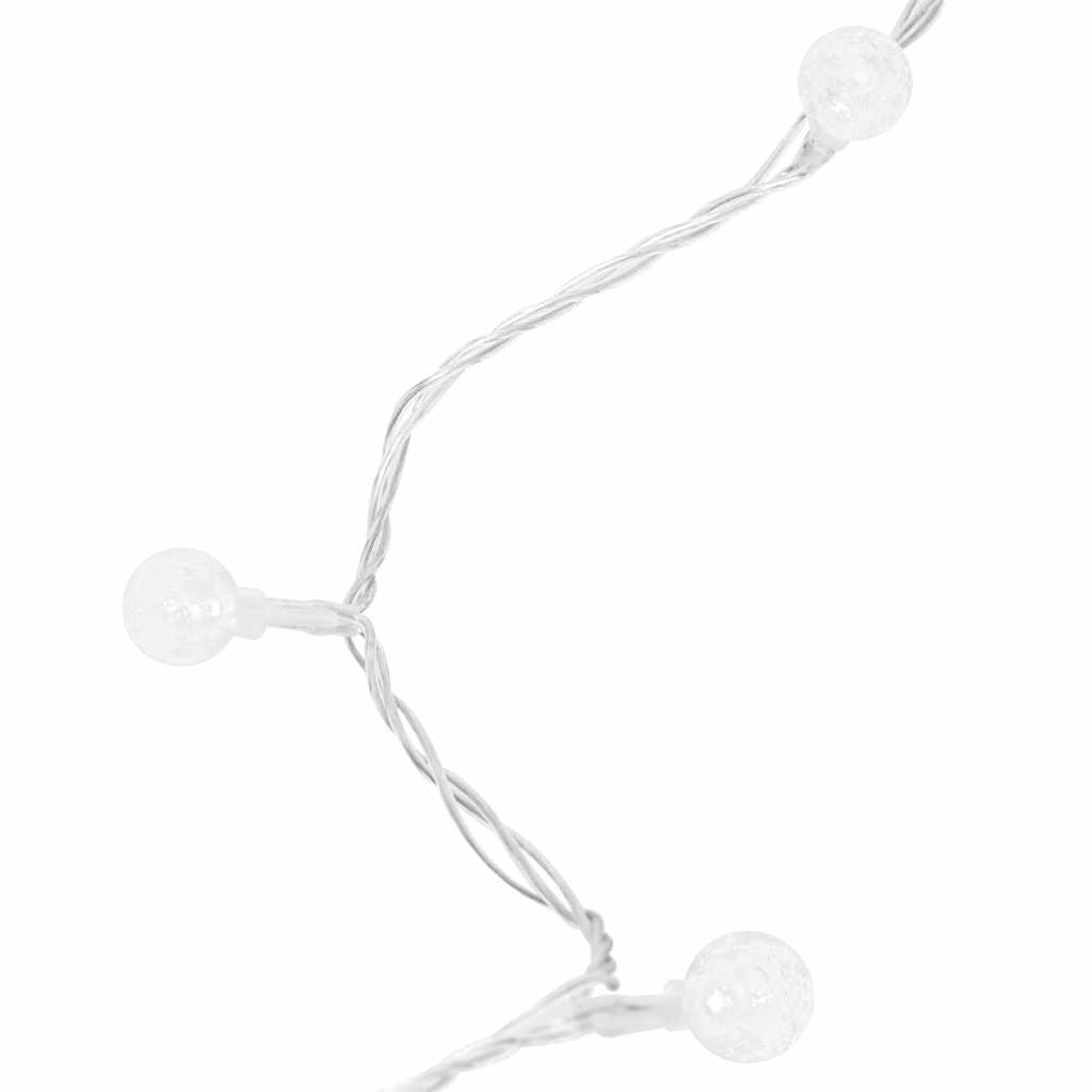 Lichterkette Kugeln 40 m 400 LED Kaltweiß 8 Funktionen