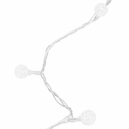 Lichterkette Kugeln 40 m 400 LED Kaltweiß 8 Funktionen