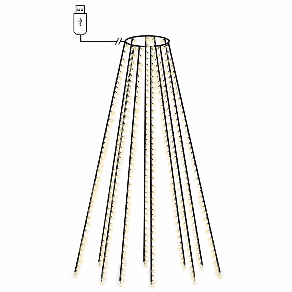 Weihnachtsbaum-Beleuchtung 500 LEDs Kaltweiß 500 cm