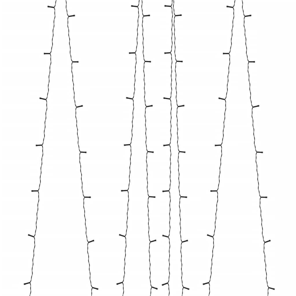 Solar-Lichterkette 2 Stk. 2x200 LED Blau Innen Außen