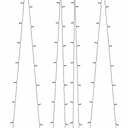 Solar-Lichterkette 2 Stk. 2x200 LED Blau Innen Außen