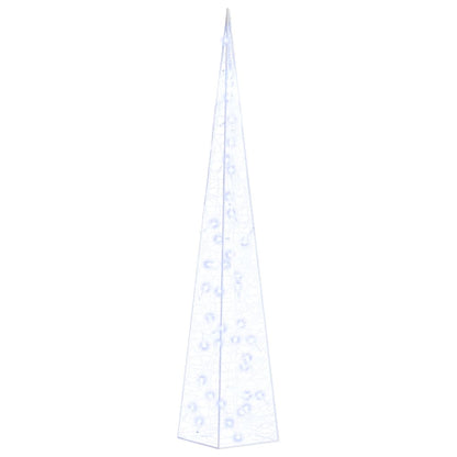 LED-Leuchtkegel Acryl Deko Blau 90 cm