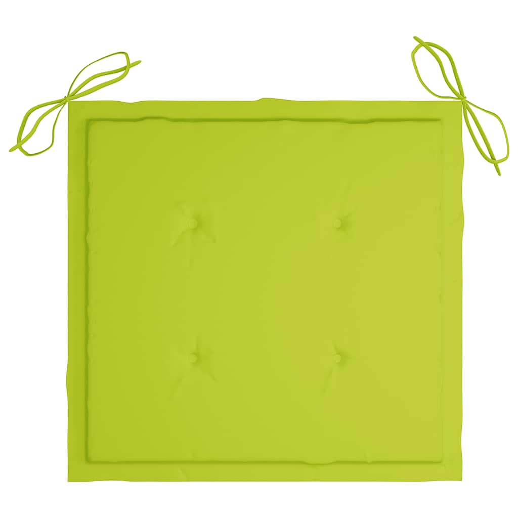 Klappbare Gartenstühle mit Kissen 6 Stk. Massivholz Teak