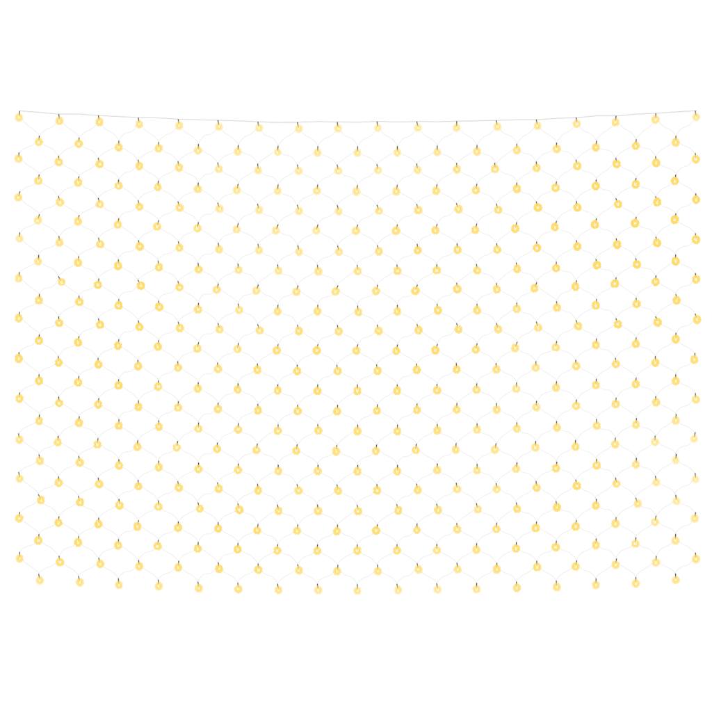 LED-Lichternetz Warmweiß 3x2 m 204 LEDs Indoor Outdoor