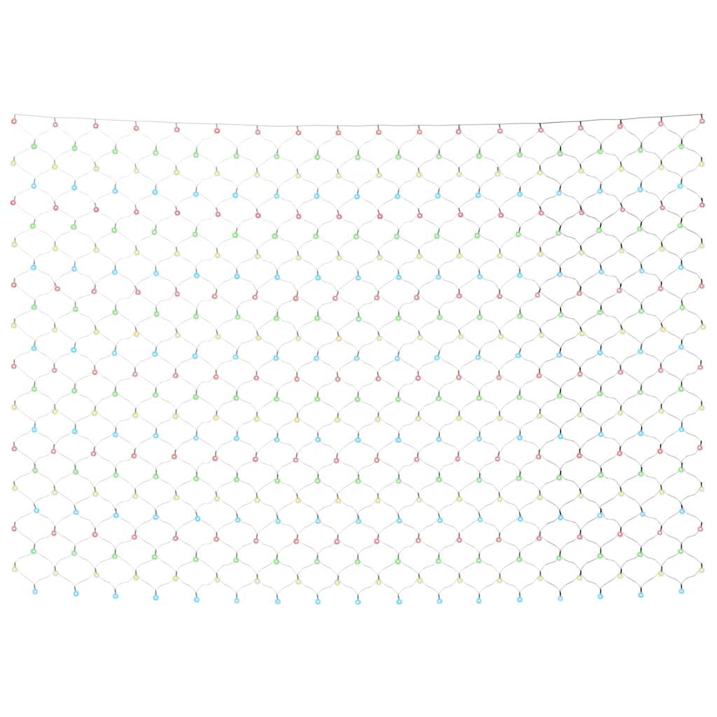 LED-Lichternetz Mehrfarbig 3x2 m 204 LEDs Indoor Outdoor