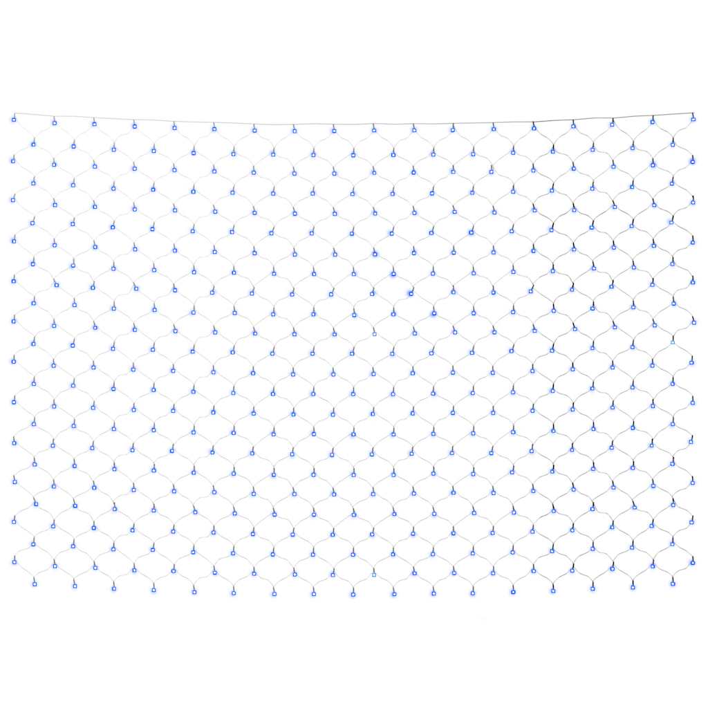 Weihnachts-Lichternetz Blau 4x4 m 544 LEDs Indoor Outdoor