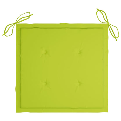 Gartenstühle 6 Stk. mit Kissen Massivholz Teak