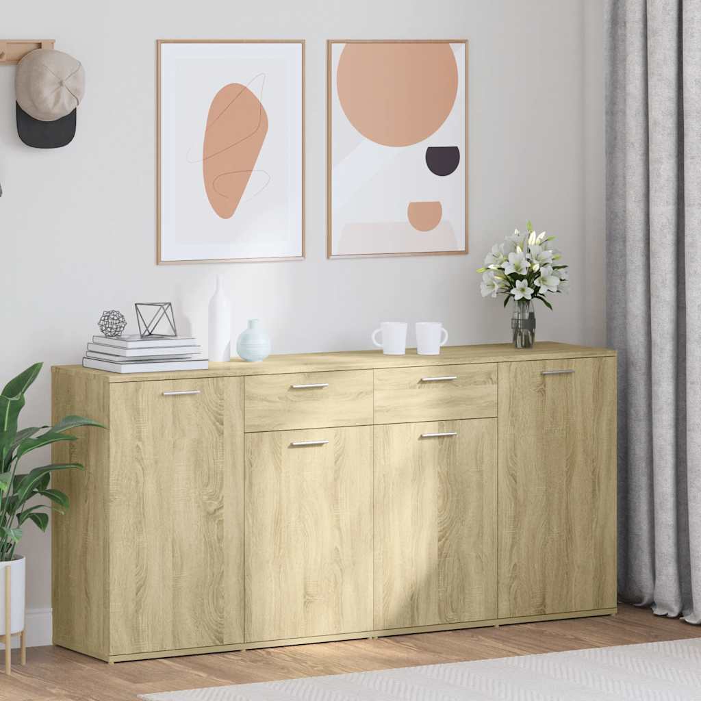 Sideboard Sonoma-Eiche 160x36x75 cm Holzwerkstoff