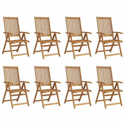 Klappbare Gartenstühle 8 Stk. Massivholz Akazie