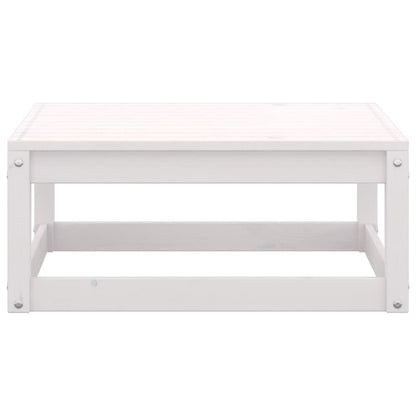 6-tlg. Garten-Lounge-Set Weiß Massivholz Kiefer