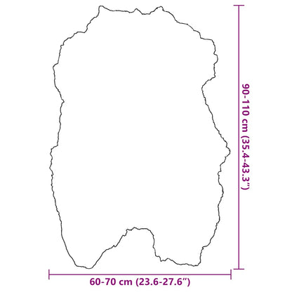 Sitzauflage aus Isländischem Schafspelz Creme 70x110 cm
