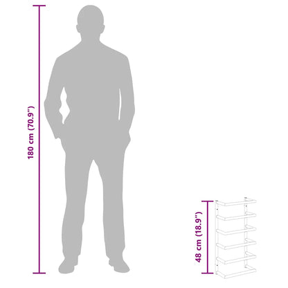 Handtuchständer Weiß 24x12x48 cm Stahl