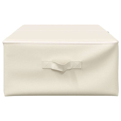 Aufbewahrungsboxen 2 Stk. Stoff 70x40x18 cm Creme